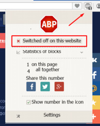 Vypnout Adblock Plus pro moviemakeronline.com v Chromu a Opeře